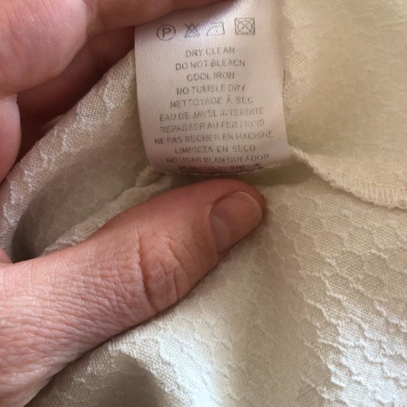 White with black trim sleeveless blouse - Picture 2 of 5